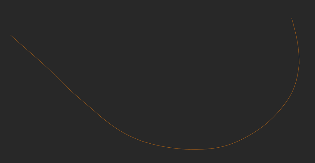 Accurate hair strand using Bezier curves
