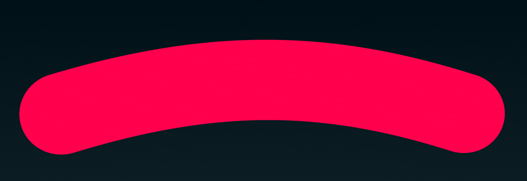 Accurate curve using RoCaps geometry - side view